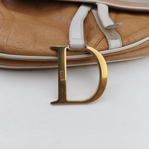 Pre-owned Christian Dior Saddle Beige Leather handbag | stylenewstar