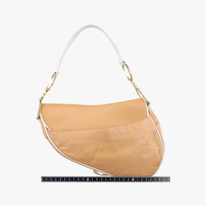 Pre-owned Christian Dior Saddle Beige Leather handbag | stylenewstar