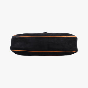 Pre-owned Gucci New Jackie Black Suede 277520 shoulderbag | stylenewstar