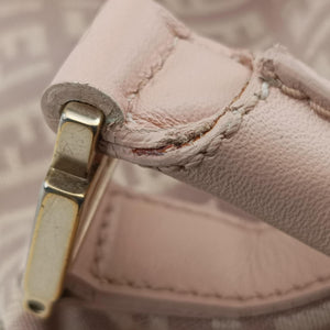 Pre-owned Fendi Zucchino boston Pink Canvas 8BL063 handbag | stylenewstar