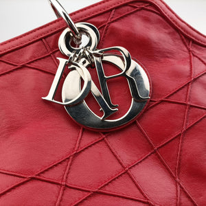 Pre-owned Christian Dior Granville Red lambskin shoulderbag | stylenewstar