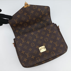 Vintage Louis Vuitton Pochette Metis MM Brown Monogram Canvas M44875 shoulderbag | stylenewstar