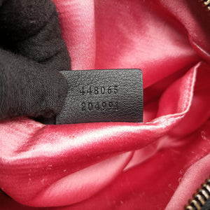 Vintage Gucci GG Marmont Black×white Leather 448065 shoulderbag | stylenewstar