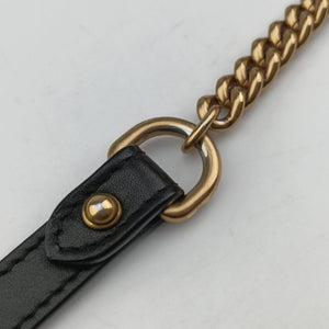 Vintage Gucci GG Marmont Black×white Leather 448065 shoulderbag | stylenewstar