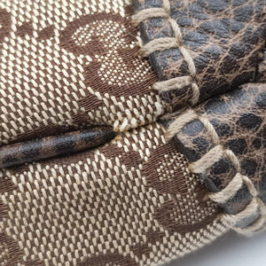 Secondhand Gucci New Jackie Beige x Brown canvas×leather 218491 shoulderbag | stylenewstar