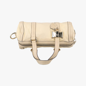 Pre-owned Gucci Hysteria Boston White Leather 181485 handbag | stylenewstar