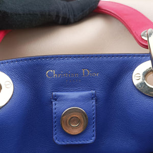 Pre-owned Christian Dior Diorissimo Beige×Red Leather shoulderbag | stylenewstar