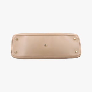 Pre-owned Christian Dior Diorissimo Beige×Red Leather shoulderbag | stylenewstar