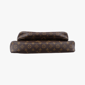 Pre-owned Louis Vuitton Multi Pochette Accessoir brown×ROSE CLAIRE Monogram Canvas M44840 shoulderbag | stylenewstar