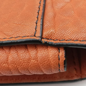 Secondhand Christian Dior Lady Dior Orange Leather shoulderbag | stylenewstar