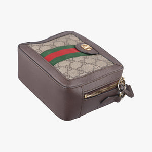 Secondhand Gucci Ophidia Brown×Beige PVC coated canvas×Leather 602576 shoulderbag | stylenewstar
