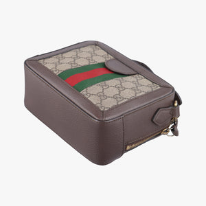 Secondhand Gucci Ophidia Brown×Beige PVC coated canvas×Leather 602576 shoulderbag | stylenewstar
