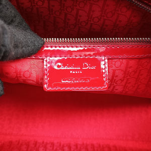 Secondhand Christian Dior Lady Dior Red Patent handbag | stylenewstar