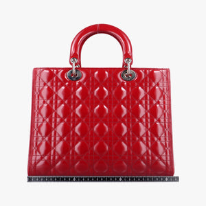 Secondhand Christian Dior Lady Dior Red Patent handbag | stylenewstar
