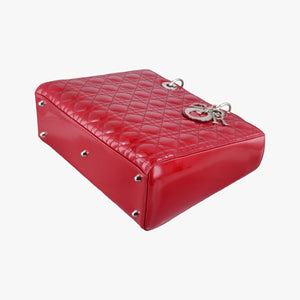 Secondhand Christian Dior Lady Dior Red Patent handbag | stylenewstar