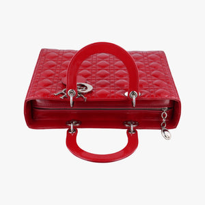 Secondhand Christian Dior Lady Dior Red Patent handbag | stylenewstar