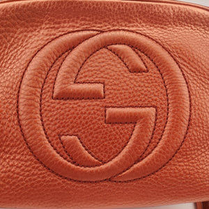 Pre-owned Gucci Soho Gold Brown leather 308364 shoulderbag | stylenewstar