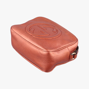 Pre-owned Gucci Soho Gold Brown leather 308364 shoulderbag | stylenewstar