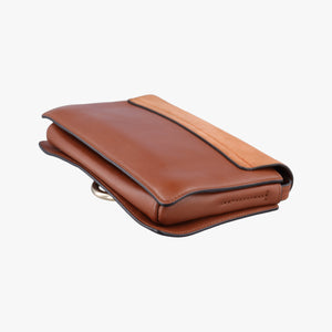 Pre-owned Chloe FAYE Brown Suede × leather shoulderbag | stylenewstar