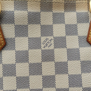 Secondhand Louis Vuitton SALEYA MM AZUR Damier Canvas N51185 shoulderbag | stylenewstar