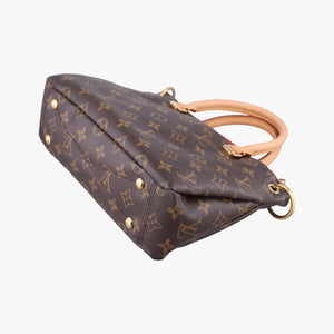 Pre-owned Louis Vuitton Pallas BB brown×CERISE Monogram Canvas×calf leather M41241 shoulderbag | stylenewstar
