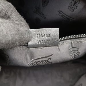 Pre-owned Gucci Guccissima Black Leather 208463 handbag | stylenewstar