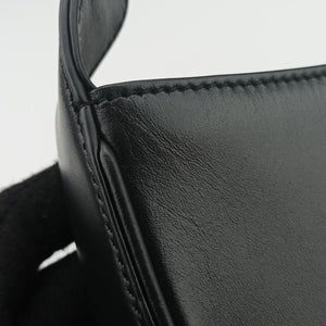 Pre-owned Yves Saint Laurent LE 5 a 7 Hobo Black Leather 657228 carrybag | stylenewstar