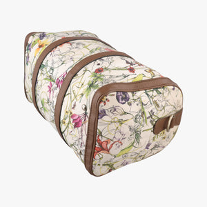 Pre-owned Gucci flora print Multicolour canvas×leather 247205 handbag | stylenewstar