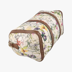 Pre-owned Gucci flora print Multicolour canvas×leather 247205 handbag | stylenewstar