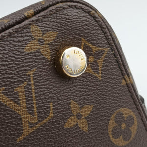 Pre-owned Louis Vuitton Lockit PM Brown Monogram Canvas M40613 handbag | stylenewstar