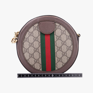 Secondhand Gucci Ophidia Brown×beige PVC coated canvas×Leather 550618 shoulderbag | stylenewstar