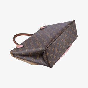 Pre-owned Louis Vuitton MARIGNAN brown×Rose Poodle Monogram Canvas×calf leather M43960 shoulderbag | stylenewstar