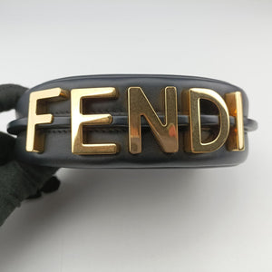 Vintage Fendi Nano Fendigraphy Black Leather 7AS089 handbag | stylenewstar