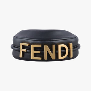 Vintage Fendi Nano Fendigraphy Black Leather 7AS089 handbag | stylenewstar