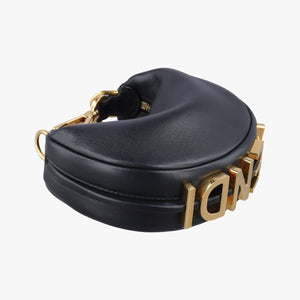 Vintage Fendi Nano Fendigraphy Black Leather 7AS089 handbag | stylenewstar