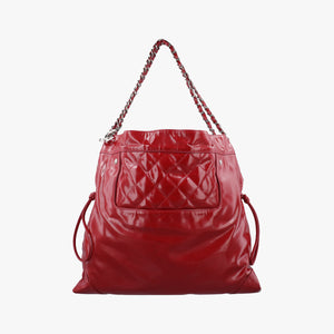 Secondhand Chanel Drawstring Tote Red Patent A47746 shoulderbag | stylenewstar