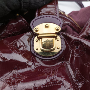 Pre-owned Louis Vuitton Mahina Surya XL Violet Vernis M95798 handbag | stylenewstar