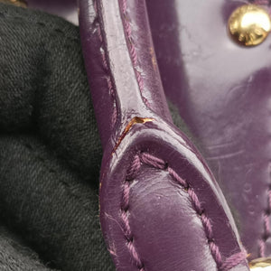 Pre-owned Louis Vuitton Mahina Surya XL Violet Vernis M95798 handbag | stylenewstar