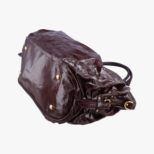 Pre-owned Louis Vuitton Mahina Surya XL Violet Vernis M95798 handbag | stylenewstar
