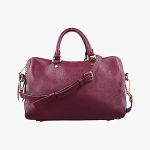 Pre-owned Louis Vuitton Speedy Bandouliere 25 Aurore Monogram Empreinte M40764 shoulderbag | stylenewstar