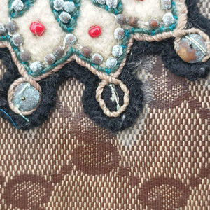 Pre-owned Gucci Babushka Multicolour PVC coated canvas×Leather 207775 handbag | stylenewstar