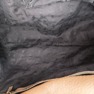 Pre-owned Gucci G Wave Hobo Brown Leather 232931 shoulderbag | stylenewstar