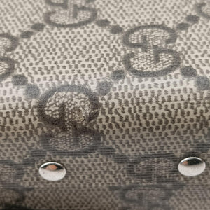 Pre-owned Gucci Bamboo Vanity Case Beige x Brown PVC coated canvas 588351 handbag | stylenewstar