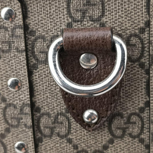 Pre-owned Gucci Bamboo Vanity Case Beige x Brown PVC coated canvas 588351 handbag | stylenewstar