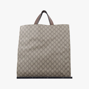 Pre-owned Gucci GG Supreme Courrier beige×Multicolour PVC coated canvas 474084 shoulderbag | stylenewstar