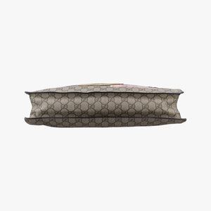 Pre-owned Gucci GG Supreme Courrier beige×Multicolour PVC coated canvas 474084 shoulderbag | stylenewstar