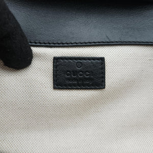 Pre-owned Gucci Bamboo Diana Black Leather 675795 shoulderbag | stylenewstar