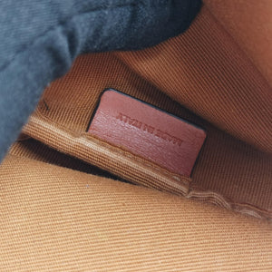 Pre-owned Celine Small Bucket Brown PVC coated canvas×Leather shoulderbag | stylenewstar