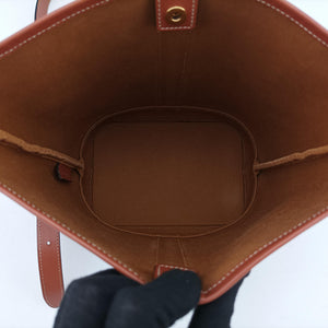 Pre-owned Celine Small Bucket Brown PVC coated canvas×Leather shoulderbag | stylenewstar