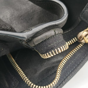 Pre-owned Yves Saint Laurent Cabas ChYc Black Leather 279079 handbag | stylenewstar